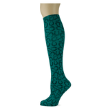 Good Luck on Teal Knee Highs