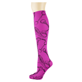 HorseWear on Magenta Knee Highs