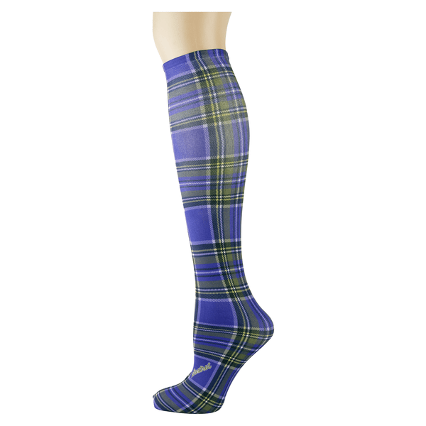 Lucky Plaid Tweener Knee Highs