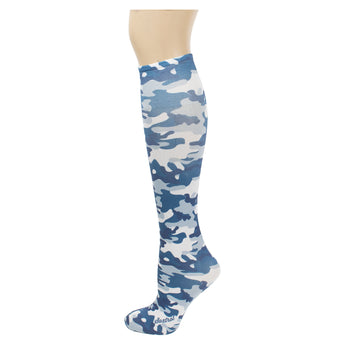 Blue Camo Tweener Knee Highs