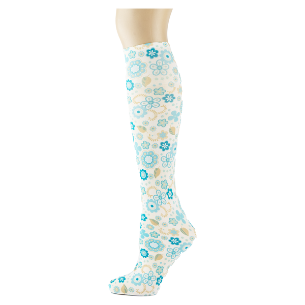 Blue Ditsy Daisy Tweener Knee Highs