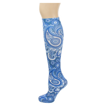 Bokhara Blue Tweener Knee Highs