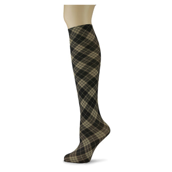 Bias Rex on Taupe Knee Highs