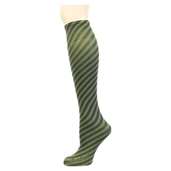 Bias Stripe on Spruce Knee Highs