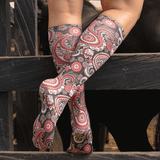 Classic Paisley Tweener Knee Highs