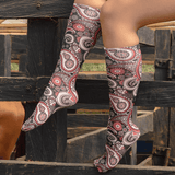 Classic Paisley Tweener Knee Highs