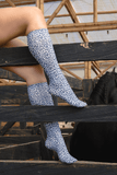 Denim Mini Skin Knee Highs