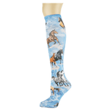 Denim Horses Tweener Knee Highs