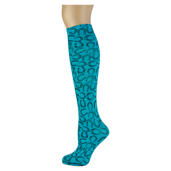 Good Luck on Turquoise Knee Highs