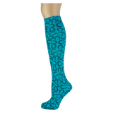 Good Luck on Turquoise Knee Highs
