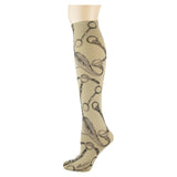 HorseWear on Taupe Knee Highs
