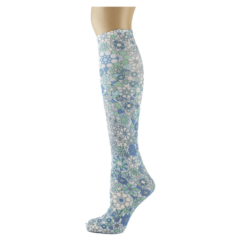 Kaleidoscope Blue Knee Highs