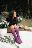 Lace Trellis on Azalea Knee Highs