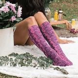 Lace Trellis on Azalea Knee Highs