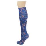 Navy Tack Knee Highs