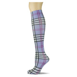 Purple Plaid Knee Highs