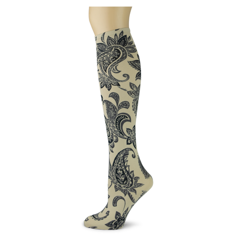 Paisley Perfection on Fossil Knee Highs