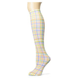 Rainbow Check Tweener Knee Highs