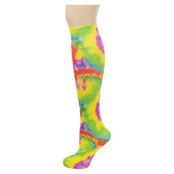 Rainbow Tie Dye Knee Highs