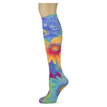 Water Flowers Knee Highs