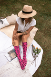 Zebra Hearts on Azalea Knee Highs