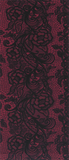 Lace Trellis on Cranberry Knee Highs