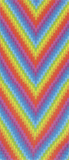 Rainbow Chevron Anklets